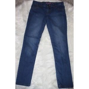 The Children's Place Girls Basic Stretch Super Skinny Jeans Size 10 Dark Wash EC